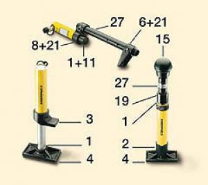سری MS، متعلقات پیستون و طوقه / MS-series, base, collar and plunger attachments